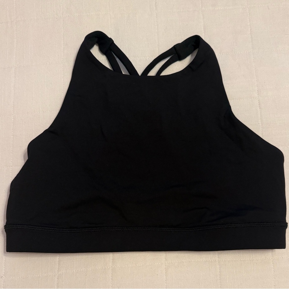 Lululemon Energy Bra High-Neck - Black - Size 10